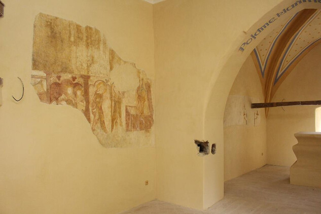 Čejetice, kostel sv. Havla, malby v lodi po restaurování